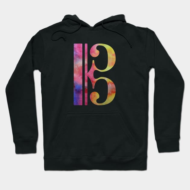 Alto clef Hoodie by TheJollyMarten